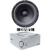 GK SOUND KIT SET PER CIARE HW250 1 woofer da 25 cm 250 mm 10 di diametro, da 90 watt rms e 180 watt max, impedenza 8 ohm, per casa, party, 1 pezzo + 5 sticker omaggio