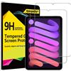 4youquality [Confezione da 2 pellicole protettive per iPad Mini (A17 Pro, 7a generazione, 2024) e iPad Mini 6 (6a generazione, 2021), 8,3 pollici, pellicola in vetro temperato, antigraffio, resistente
