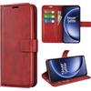 Kezaizhe Custodia per OnePlus 15 PU Pelle Wallet Protettivo Cellulare Flip Cover per One Plus 15 a Portafoglio Telefono con Magnetica con Stand (Rosso)
