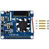 IBest Power over Ethernet HAT (B) PoE HAT for Raspberry Pi 4 B/3 B+,802.3af-Compliant,37V ~ 57V DC Input,5V 2.5A DC Input, Onboard 0.91 OLED for Monitoring Processor Temperature, IP Address