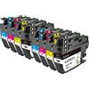 kamo LC-3213 XL Cartucce d'inchiostro compatibili con Brother LC3213 LC3211 LC-3211 Multipack (8 pezzi) per Brother MFC-J491DW MFC-J497DW MFC-J890DW MFC-J895DW