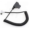 HangTon V-MOUNT - Cavo di alimentazione D-Tap a 5 pin per monitor PortKeys LH5H LH5P, ad angolo retto a spirale 5P (gomito, a spirale)