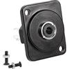 QIANRENON 3.5mm Stereo Pannello Montaggio Adattatori TRS 1/8 Femmina a Terminale a Saldare Audio Connettore Jack, D/XLR pannello Installazione, per Mixer Amplificatore 3 Pin Cuffie Audio