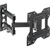 Allcam L293SS braccio girevole staffa da parete per la TV Universal 19, 22, 24, 27 da 32 pollici LCD/LED VESA 200 (Nuovo 2014)