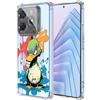 YUXING Trasparente Cover per Xiaomi Redmi Note 14 4G(164) - Custodia Protettiva Sottile in TPU Morbido Antiurto con Carino Motivo Disegno Cool (Duck)
