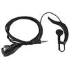 VBESTLIFE Auricolare per Wakie Talkie 3.5mm Ear Hook Earpiece con PTT Button Mic Speaker Singolo Auricolare Mic Interfono Cuffie in-Ear per Walkie Talkie