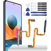 YHX-OU Fingerprint Sensor Flex Cavo per Xiaomi Redmi Note 10 PRO Power Button Player Power Flex Cable Sensore Digitale di Impronte digitali Kit di Riparazione + Strumento