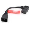 DRRI Cavo adattatore C19 femmina ad angolo sinistro a C20 maschio per PDU UPS