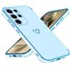 Keteen Custodia Compatibile con Samsung Galaxy S24 Ultra Cover Case Carina Motivo Cuore Silicone TPU Ultra Sottile Antiurto & AntiGraffio Cover per Samsung Galaxy S24 Ultra, Blu