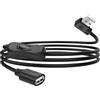 YACSEJAO Cavo di prolunga USB con interruttore on/off, 90 gradi, 1,5 m, USB A 2,0 maschio a femmina, cavo di prolunga per dati e corrente per strisce LED, ventola USB, laptop (angolo retto)