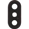 Smartex® Cornice con Lente per Camera Posteriore Compatibile con iPhone XS - Nero