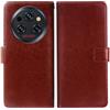 AQGGIIXY Custodia per Oukitel WP35 S (6.56), Custodia a Portafoglio in Pelle pu con Morbida Cover Posteriore in TPU,Custodia Protettiva Antigraffio e Anticollisione Protezione Totale del Corpo - Brown