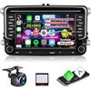 ETLFUCyber 2G+64G Autoradio per VW Volkswagen Jetta Passat Seat Golf Tiguan Skoda Polo, 7 Pollici Touchscreen Senza Fili Carplay & Android Auto RADIO con Bluetooth5.0/EQ/GPS/WiFi/FM RDS Radio