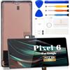 SRJTEK Display LCD OLED per Google Pixel 6 per Google Pixel 6, ricambio per schermo touch screen GB7N6, G9S9B16, G9S9B, GR1YH, kit di riparazione con cornice (nero)