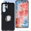 HGJTFANY Cover per Oukitel C1 (6.52 ) + 1 x Vetro Temperato, con Rotazione 360° Supporto Anello, Ultra Sottile Morbida Silicone TPU AntiGraffio Custodia Case per Oukitel C1