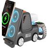 SERUW Stazione di Ricarica Wireless per Carrelli Elevatori con Altoparlante Bluetooth, Caricabatterie Wireless Rapido 4 in 1 per Dispositivi Multipli, Compatibile con iPhone Serie 16 15 14 13 Pro Max, Apple