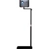 HIBORI Supporto per proiettore, supporto per proiettore, girevole a 360°, regolabile in altezza, a forma di L, supporto da pavimento nascosto, compatibile con XGIMI Nebula, VANKYO, Jinhoo, AuKing
