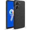 QINOUK Custodia per Asus Zenfone 10, [Antigraffio] Custodia Protettiva Ultra Sottile, Texture del Tessuto Calore Confortevole, per Asus Zenfone 10-Nero