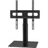 KKTONER Supporto TV da Tavolo Universale per Televisori da 27 a 65 Pollici, Base in Vetro Temperato, Regolabile in Altezza, Supporta Fino a 40kg, Compatibile VESA 100x100 a 400x400