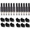 RUNCCI-YUN 2.1 mm x 5.5 mm Alimentazione DC Spina Maschio Jack Socket/Kit di Montaggio Pannello DC connettore Femmina Adattatore DIY connettore