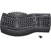 Perixx PERIBOARD-612 Tastiera senza fili ergonomica divisa con doppia modalità 2,4 G e funzioni Bluetooth, compatibile con Windows 10 e Mac OS X, colore nero