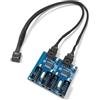 ZAHARA Cavo di prolunga USB 2.0 a 9 pin per scheda madre del PC