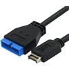 cablecc Cavo di prolunga da USB 3.1 a USB 3.0 20 pin header 20 cm per scheda madre ASUS