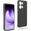 REY Cover in Gel TPU Nera per Oppo Reno 13 PRO 5G, Ultra Sottile 0,33 mm, Morbido Flessibile, Custodia Silicone
