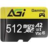 AGI TF138 512GB Scheda Micro SD con Adattatore SD Card MicroSDXC
