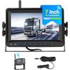 Hikity 1080P Wireless Retromarcia Auto Kit con Monitor 7 Pollici IPS IP68 Impermeabile Telecamera Posteriore Visione Notturna Linee Guida DIY per Furgoni, Auto, Camion, Pick-Up, SUV 12-36V