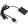 Andoer NP-BX1 Dummy - Batteria DK-X1 con cavo di collegamento USB USB a NPBX1 Dummy, accessorio di ricambio per fotocamere Sony DSC-RX1/RX1R/RX100 II III IV V VI VII/M7 M6 M5/WX500 WX350