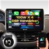 DYNAVIN Android Autoradio Navigatore per Peugeot 208 2008 2012-2018, 10,1 pollici OEM Radio con Wireless CarPlay e Android Auto | Head-up Display | Dab+ Radio: D9-PG208 Premium Flex