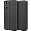 BEZ Cover per Samsung S21 Plus, Custodia Compatibile per Samsung Galaxy S21 Plus 5G, Protettiva Portafoglio in Pelle con Porta Carta di Credito, Kick Stand, Chiusura Magnetica, Nero