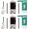 QIQIAZI LoRa V3 Display,QIQIAZI LoRa per ESP-32 Meshtastic Modulo WiFi + BLE con display OLED e antenna LoRa Case Enclosure Cover, IOT per ESP-32 USB C Modulo Dual-Core 240MHz 915MHz per Arduino (2PCS)