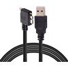 Cablecc 1.2m 90 gradi angolo sinistro Micro USB vite Mount a 3.0 cavo dati per macchina fotografica industriale