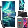 Haninsuze Cover per Oppo A54 5G / A74 5G Custodia Cover Pelle Libro Portafoglio con Porta Carte Magnetica Protezione Antiurto Cuoio Flip Case Custodia Cover per Oppo A54 5G / A74 5G, artico
