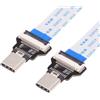 NFHK Cavo OTG USB-C Type-C maschio host a tipo C maschio target dati piatto sottile FPC 13 cm per disco FPV telefono laptop