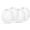 AICPAN Android Tracker Tag-IP68 Impermeabile Smart Localizzatori GPS Compatibile con Google Find My Device(Solo Android), per Portafogli, Chiavi, Bagagli,Posizionamento Globale Batteria Sostituibile,4 Nero