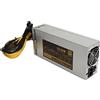 Focket Alimentatore da 2000W, 8 GPU Miner PSU a Canale Singolo Alimentatore Miner 2U per impianti di Estrazione Bitmain Ethereum Bitcoin, Crypto Miner Rig per l'estrazione di Monete Crit