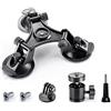 zZjoOoj Triple Suction Cup Mount for Gopro Hero 13/12/11/10 Series, DJI OSMO Action 4/3/2 with 1/4-20 thread Adapter