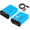 Homesuit LP-E17 - Batteria 1450 mAh e cavo di ricarica USB C 2 in 1 per Canon EOS R10/R50/RP/R8, Rebel SL3/SL2/T8i/T7i/T6i/T6s, EOS M3/M5/M6/M6 Mark II/200D/250D/77D/750D/760D/80D/80D/80D/8000D/800