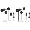 FreedConn Casco Moto Auricolare Bluetooth Interfono con Music Share, Universale FG 1200m 6 Riders Group Sistemi di Comunicazione Ultra-Sottile con Hard Mic/Cancellazione del Rumore/Musica