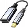 Co2 Adattatore Mini DisplayPort a DisplayPort DP 1.4 8K/60Hz, 4K/120Hz, 2K/240Hz, Full HD, Dynamic HDR DSC 3D HDCP 2.2 FEC FreeSync G-Sync, Plug & Play, 32,4 Gbps, bidirezionale, alluminio (8K)