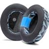 WC FreeZe Stealth Pro - Cuscinetti in gel rinfrescante per Turtle Beach Stealth Pro di Wicked Cushions - Aumenta comfort, durata, spessore e isolamento acustico | Geo Grey