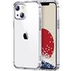 Ones Custodia per iPhone 13 mini, Sottile Custodia in Silicone TPU Morbido, Protettiva Antiurto Militare, Telefono Sottile Cover, Resistente All'ingiallimento, Tasparente