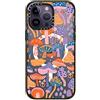 CASETiFY Impact - Custodia per iPhone 14 Pro Max [4X grado militare testata contro le cadute, 2,5 m, compatibile con Magsafe], funghi magici, nero lucido