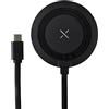 Boompods MAGCLIX Caricatore Wireless Magnetico 15W - Base di Ricarica Rapida Compatibile con Dispositivi Qi, Sistema Raffreddamento Integrato, Caricatore Stazione di Ricarica per Smartphone, Nero