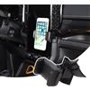 DIYUCAR Supporto per telefono da auto compatibile con Ford Ranger 2023 2024+, supporto per telefono cellulare per console centrale, rotazione a 360°, supporto per telefono cellulare regolabile,