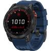 Koelaa 22mm QuickFit Cinturino per Garmin Fenix 7/6/6 Pro/5/8 47mm, Cinturino Silicone Traspirante Ricambio per Fenix 7 Pro/5 Plus/Forerunner 965/955/945/935/Epix 2/Pro 47mm - Blu Notte