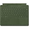 Microsoft Surface Pro Signature - Tastiera con portapenne (per Surface Pro 8, 9, X) (QWERTY Nordico) verde foresta